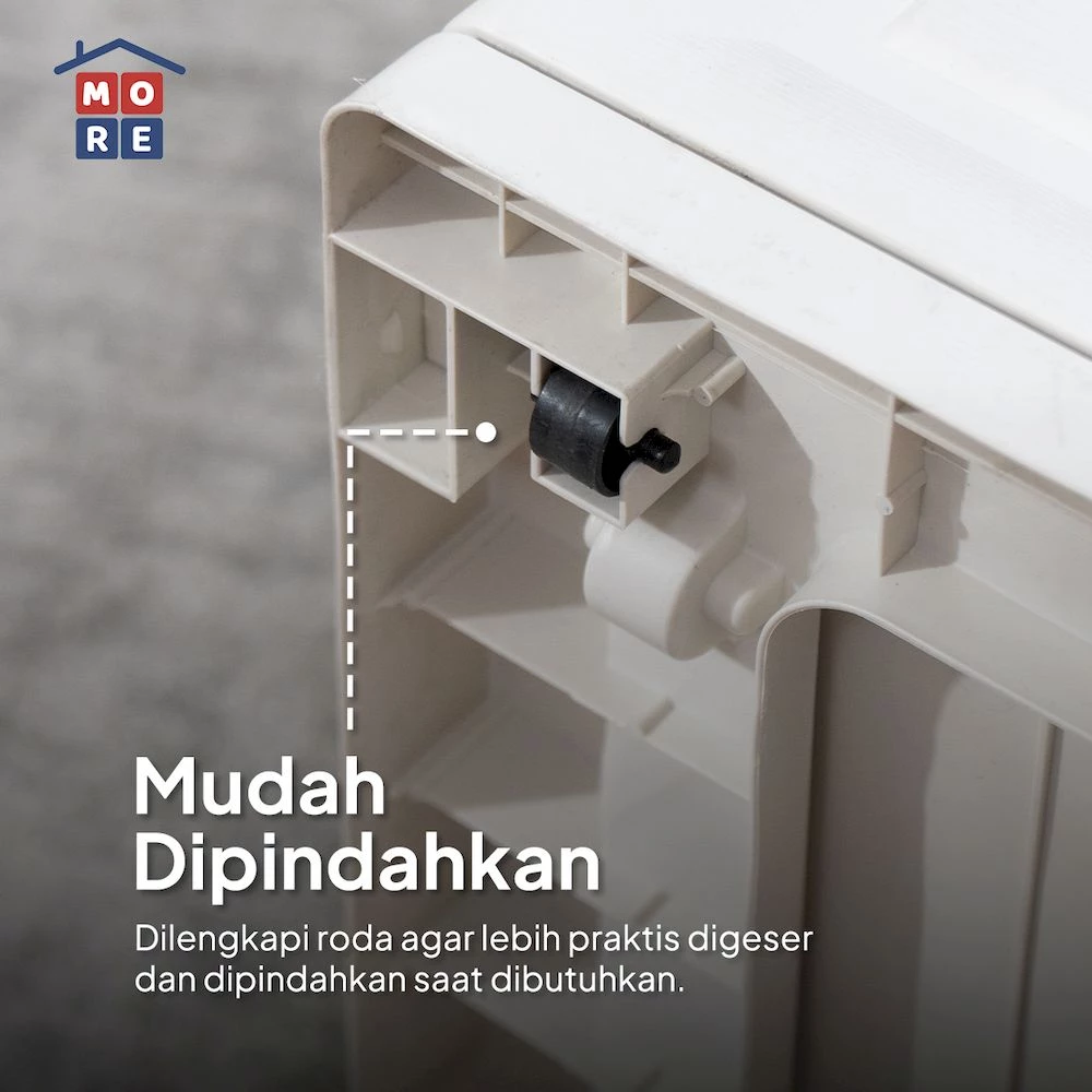 MIO Drawer Storage 4 & 5 Susun - Lemari Laci Plastik Minimalis Multifungsi dengan Roda gallery 5