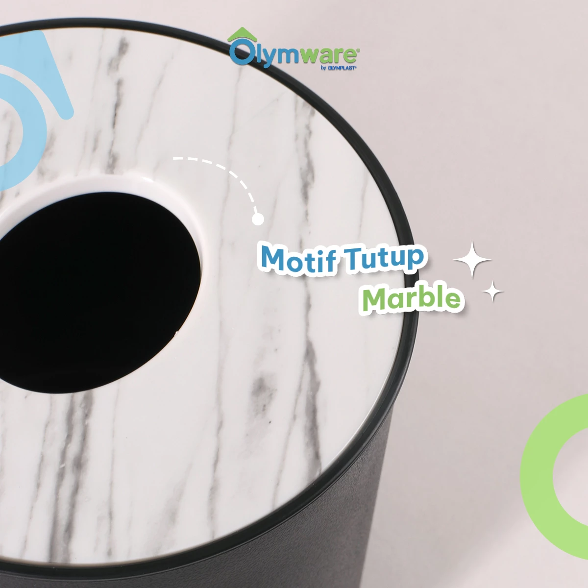 Purevo Tissue Box - Tempat Tisu Kotak Panjang Bulat Bening Plastik - Wadah Tisu Minimalis gallery 6