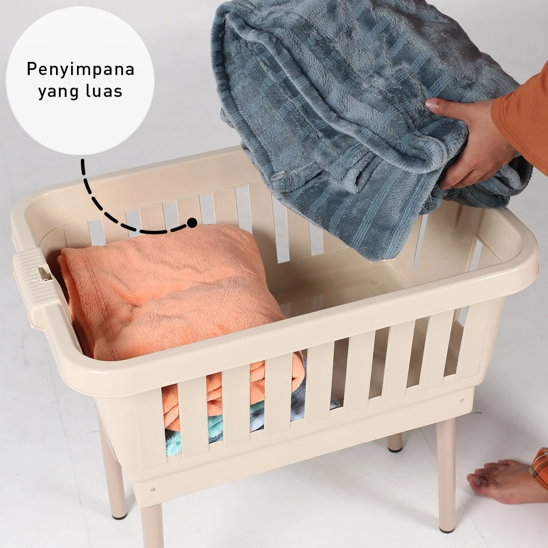 Folding Basket - Keranjang Setrika - Keranjang Baju Lipat - OFB gallery 2