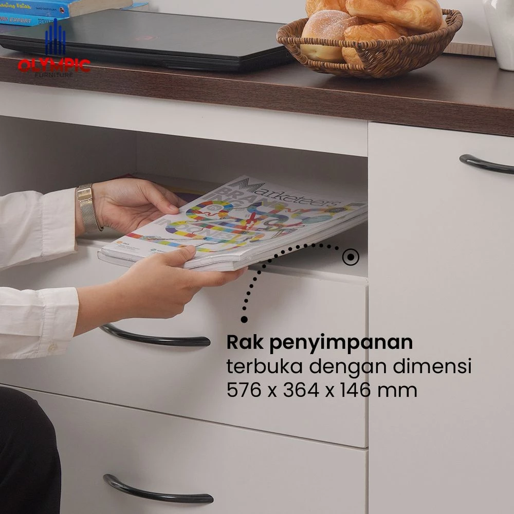 Lemari Laci Penyimpanan Serbaguna Credenza - CSD ALANA gallery 2