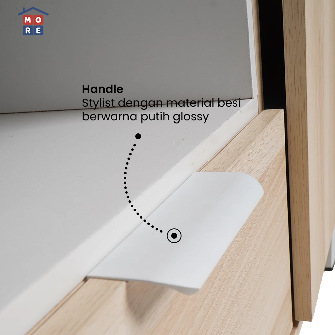 WD IRON 3 - Lemari Pakaian 3 Pintu Kaki Besi gallery 3