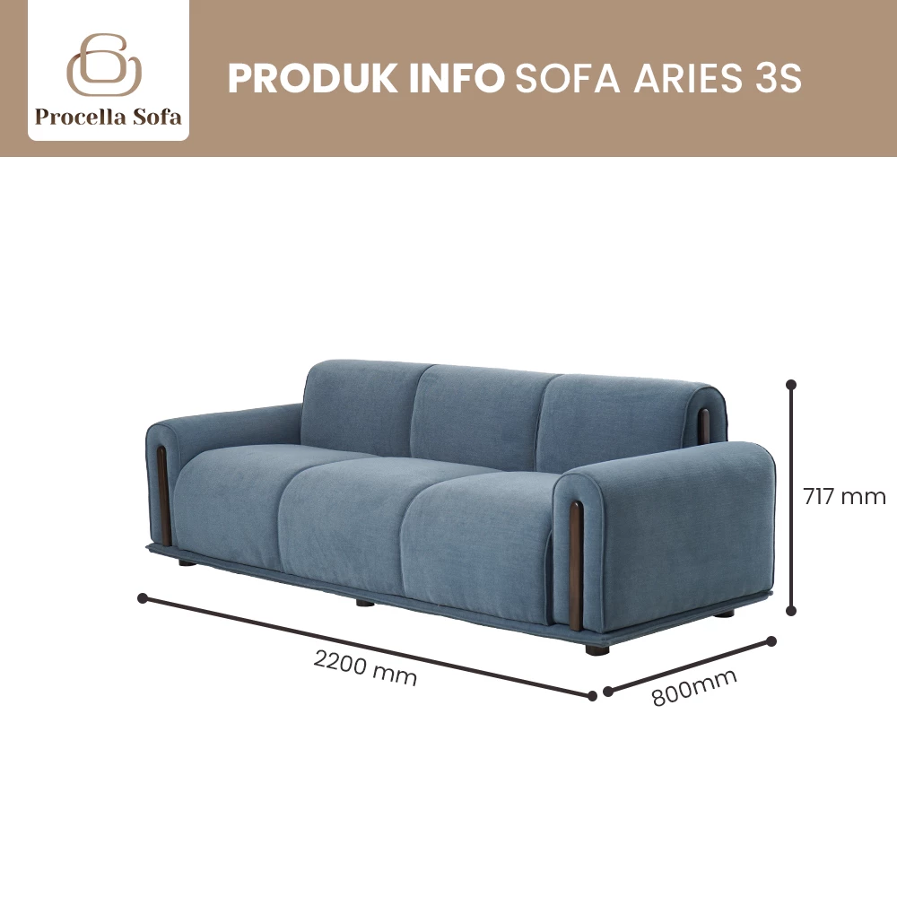 Sofa Aries 3S gallery 1