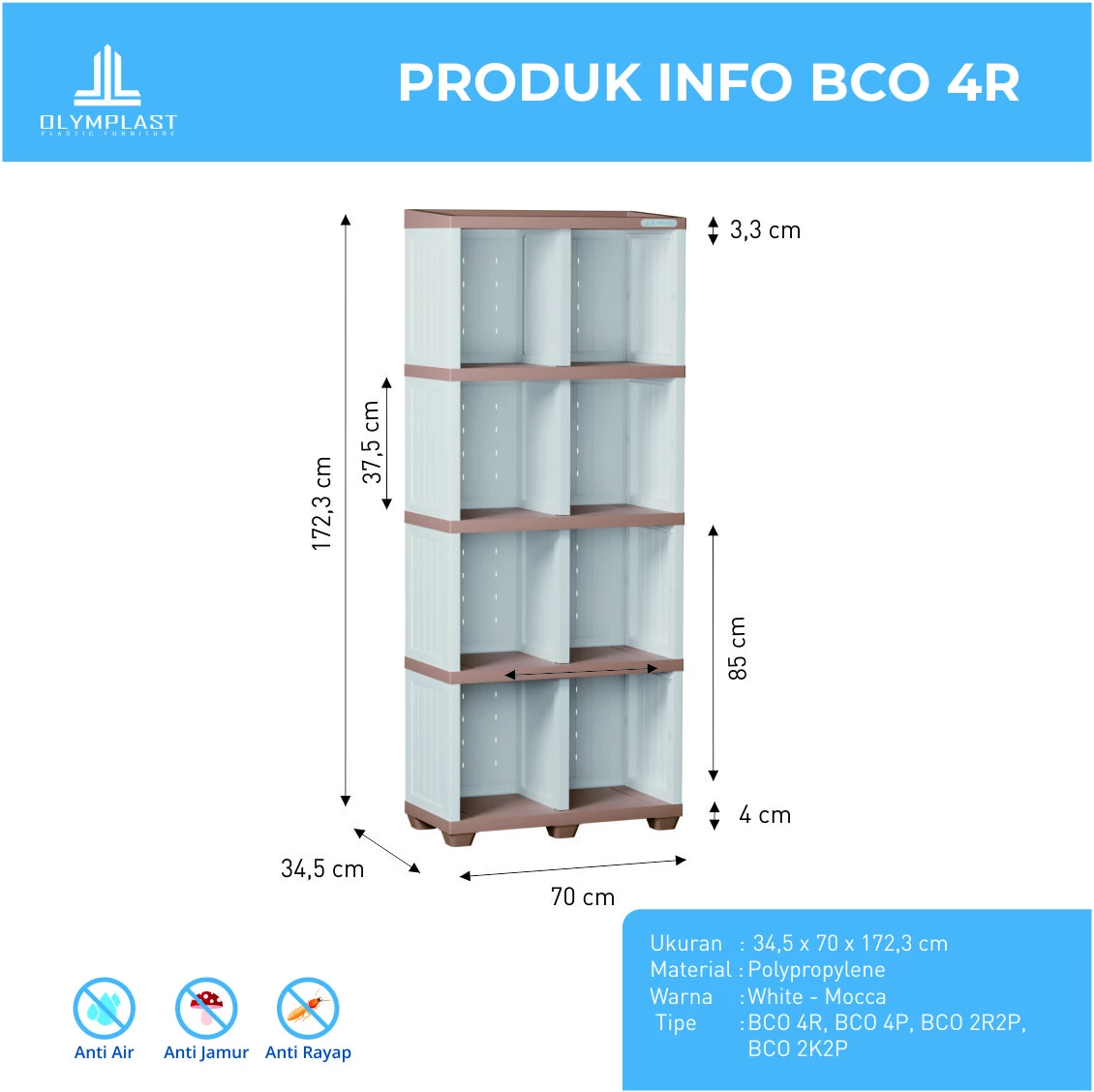 BCO LUXURY 4R - Rak Penyimpanan Minimalis gallery 1