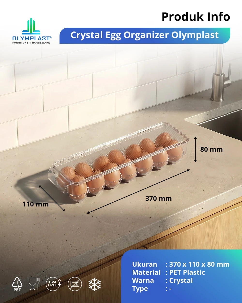 CEOO Crystal Egg Organizer Olymplast gallery 1
