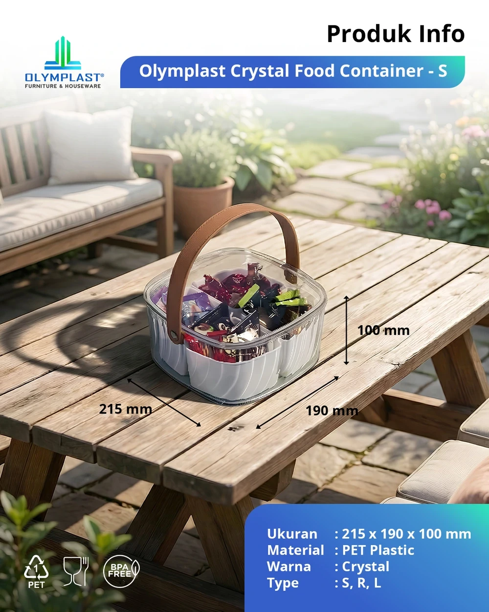 OCFC Olymplast Crystal Food Container gallery 1