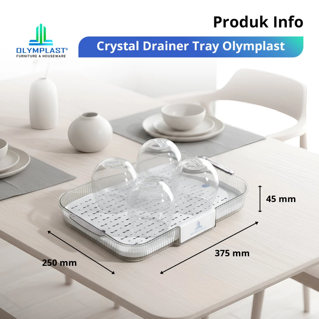 CDTO Crystal Drainer Tray Olymplast gallery 1
