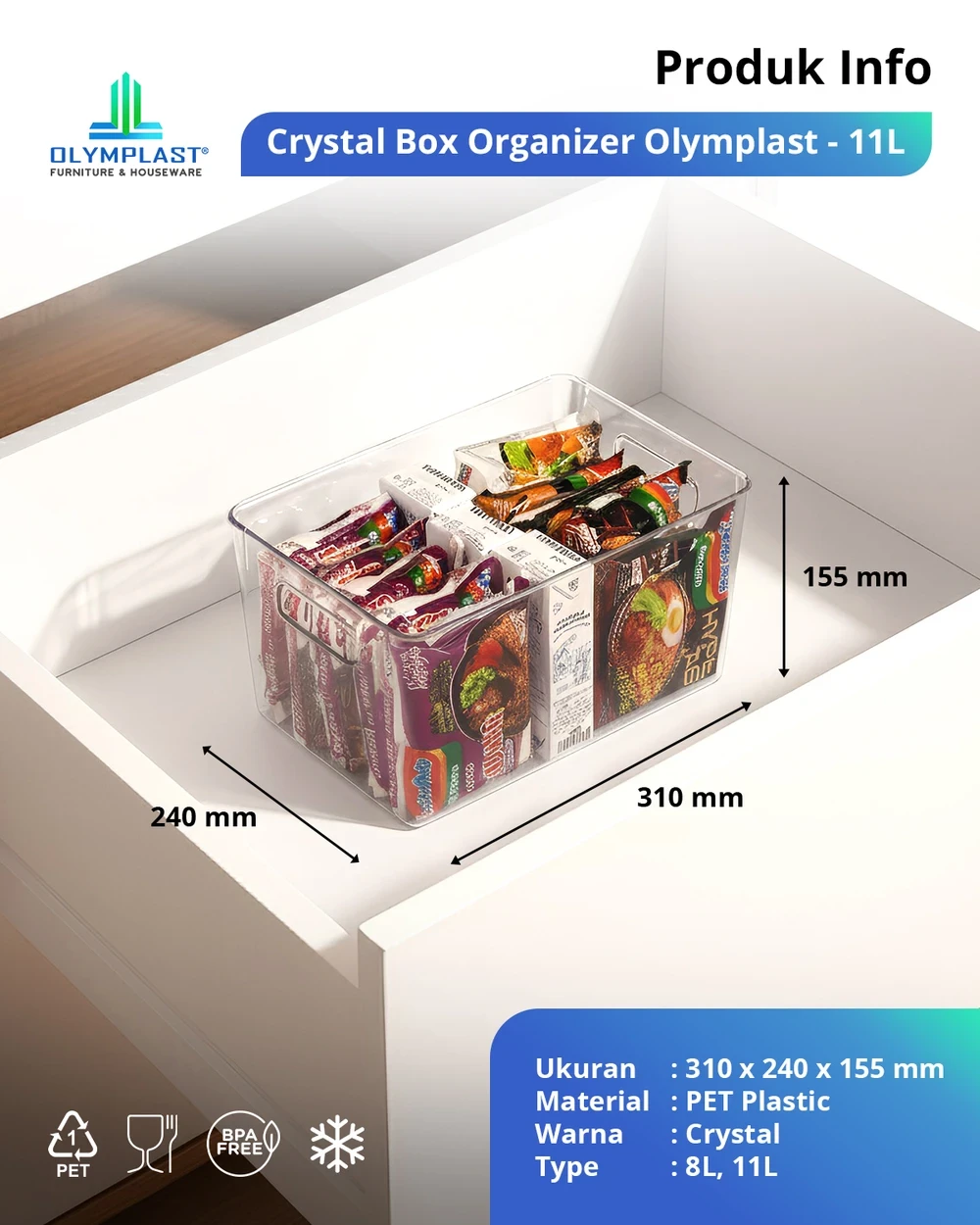 CBOO Crystal Box Organizer Olymplast gallery 1