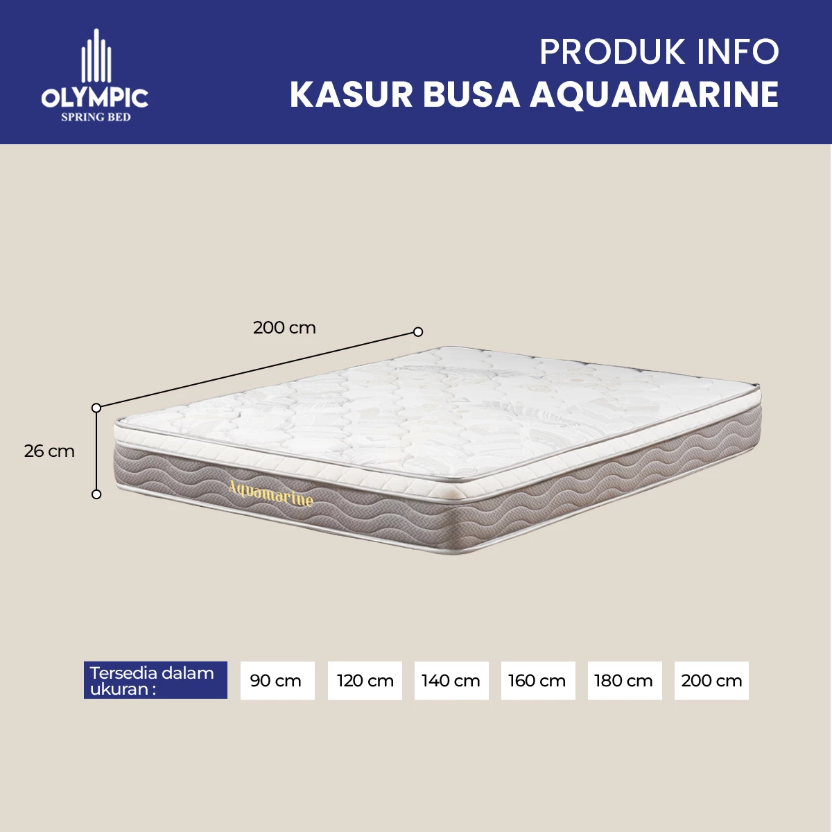 Olympic Kasur Busa Aquamarine gallery 1