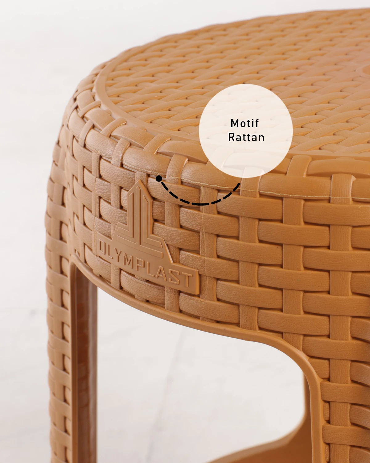 Kursi Plastik Olymplast - ROUND STOOL W 1 PCS gallery 3