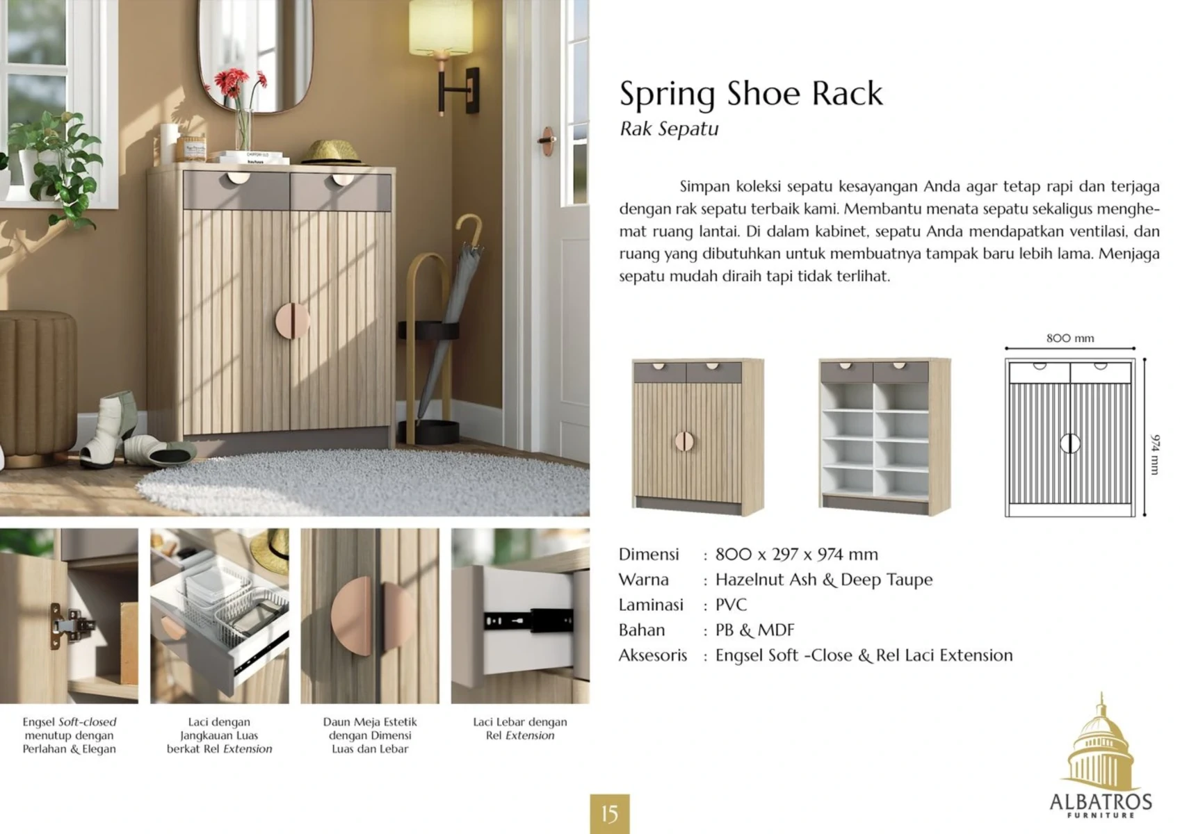 SR Spring - Lemari Penyimpanan Sepatu gallery 1