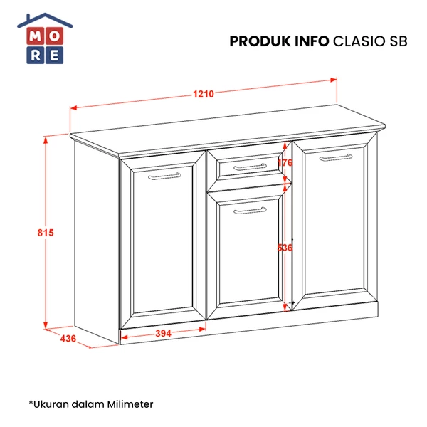 CLASIO SB 120 - Credensa Clasio Series gallery 1