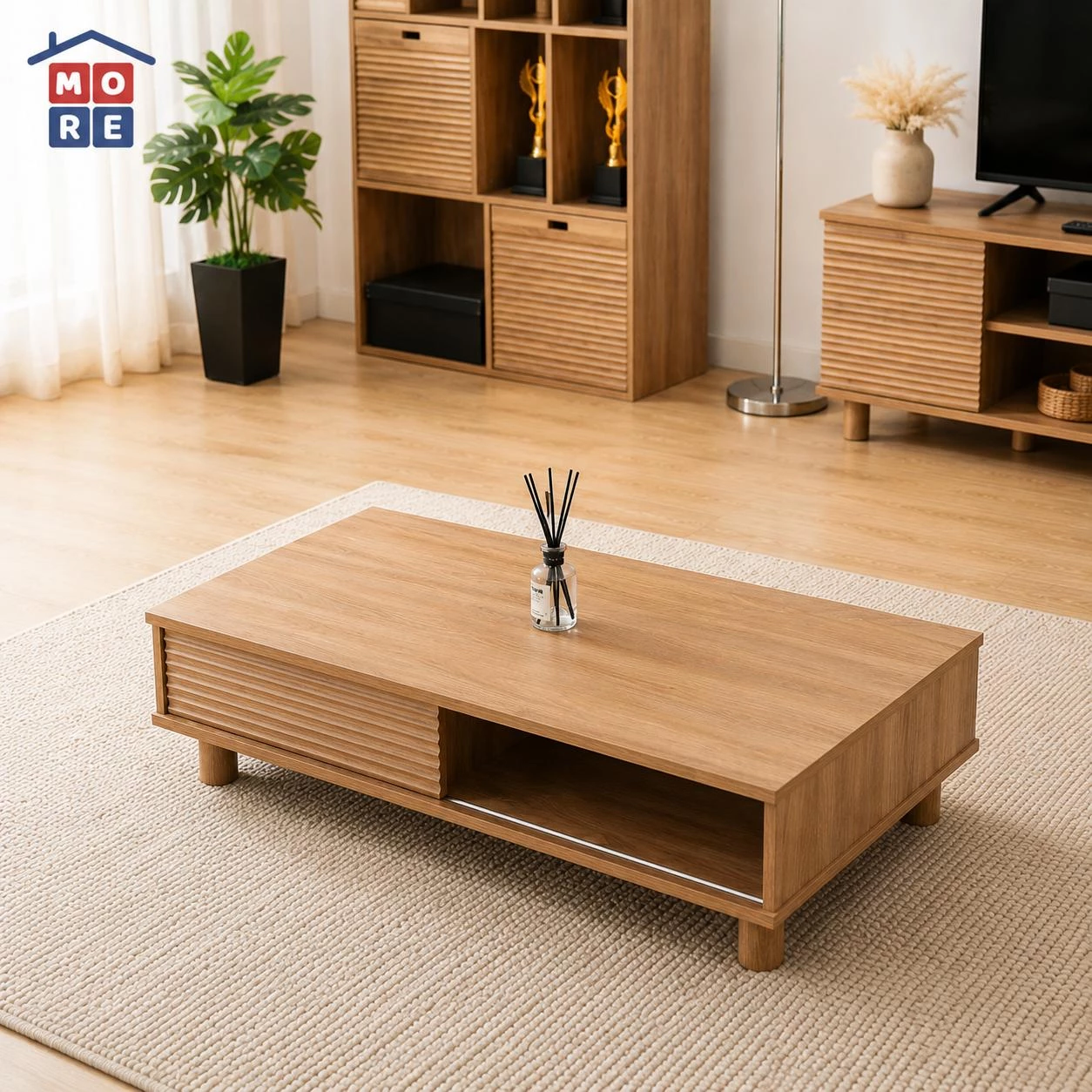 MORE DENVER CT 120 - Coffee Table Meja Tamu Minimalis