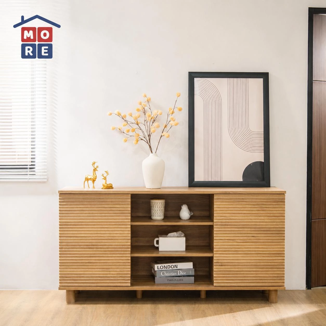MORE DENVER Credenza 150 -  Lemari Kabinet Minimalis Modern