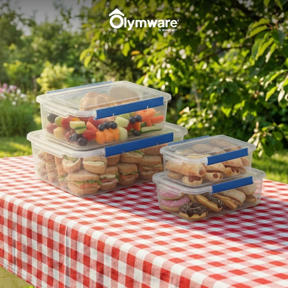 Donaclip Fresh Box - Food Container Klip - Wadah Makanan Kedap Udara - Clip Lock Stackable