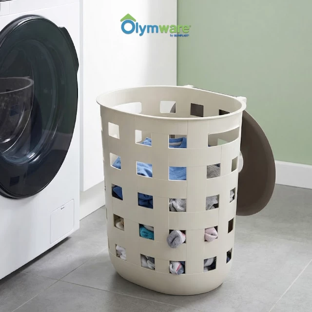 Neato Laundry Basket OV RC - Keranjang Laundry Tutup - Keranjang Baju Kotor Plastik Besar