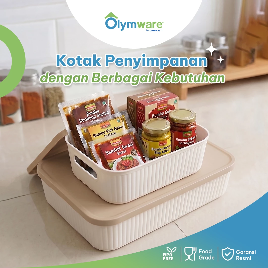 Tressa Storage Box XS S M L XL - Kotak Penyimpanan Plastik Motif Kayu Organizer Tutup Estetik