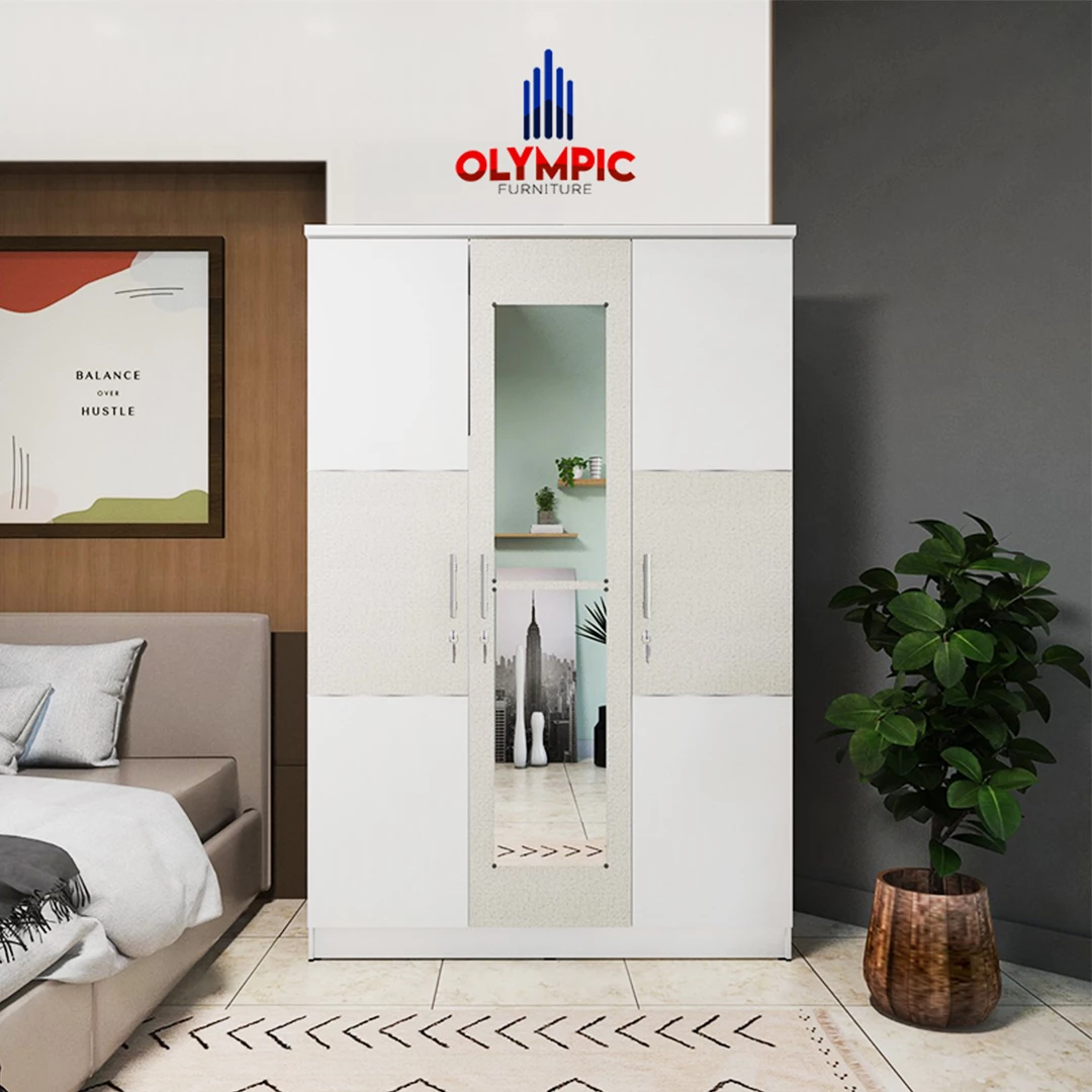 Paket Bundling Kanto Series - Lemari + Drawer + Nakas - HESSIAN 3P + DR 4 Kanto + AVR Kanto