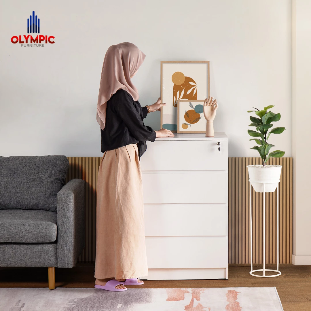 Paket Bundling Kanto Series - Drawer + Rak Surun Trolley - CSD Kanto 120 + DR 4 Kanto + OFT 03