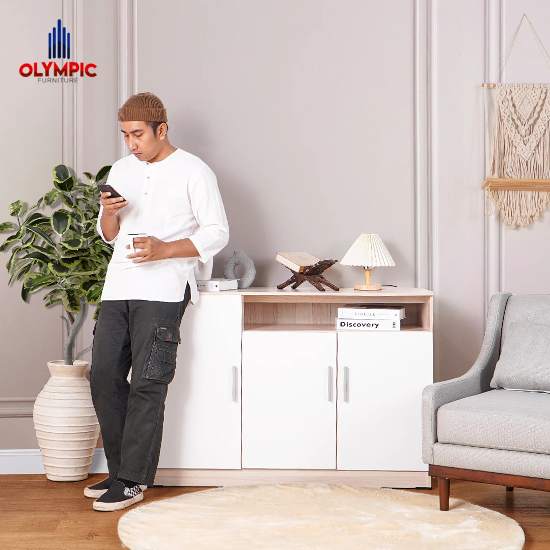 Paket Bundling Kanto Series - Pocket Spring Laxy Bed 160 + Drawer DR 3 Kanto + CSD Kanto 120