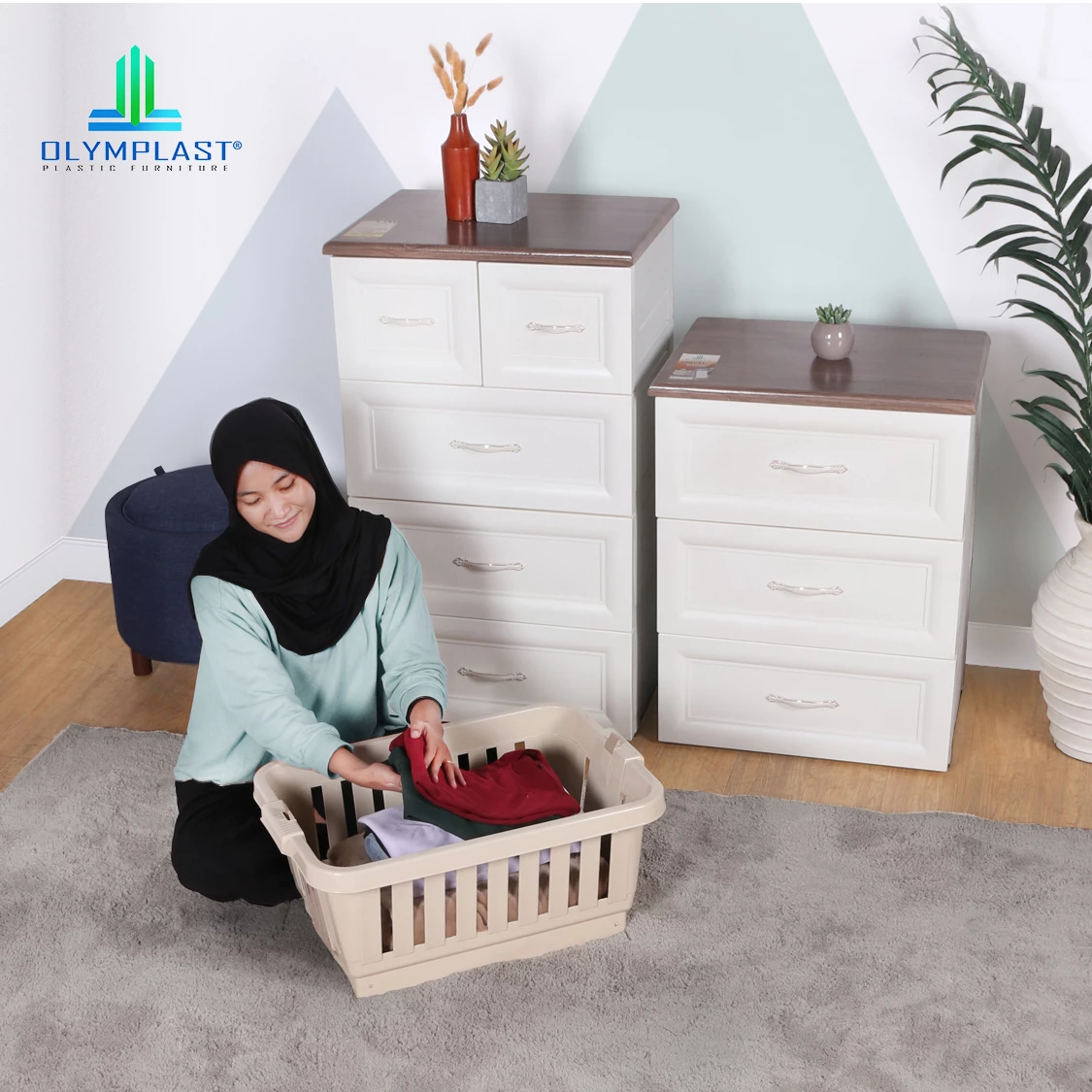 Folding Basket - Keranjang Setrika - Keranjang Baju Lipat - OFB