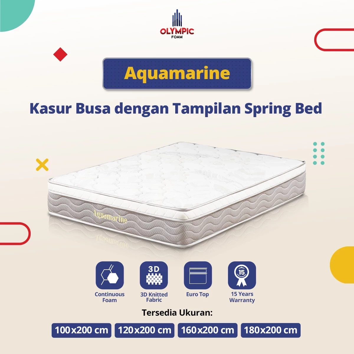 Olympic Kasur Busa Aquamarine gallery 6