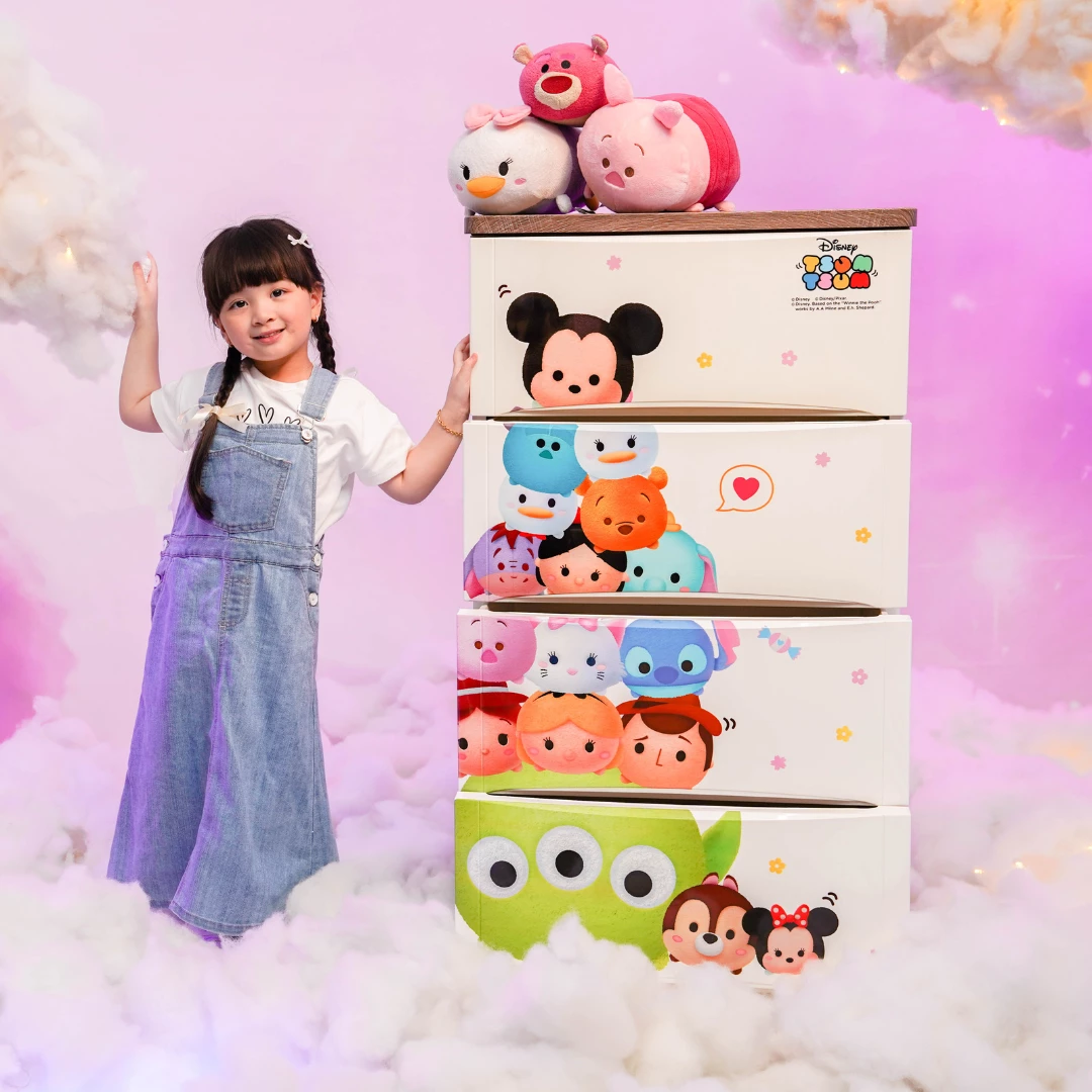 ODC Drawer 4 susun - Special Disney Tsum - Tsum